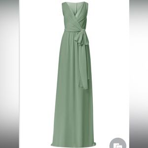 Nouvelle Amsale Bridesmaids Dress Sage Madeline large